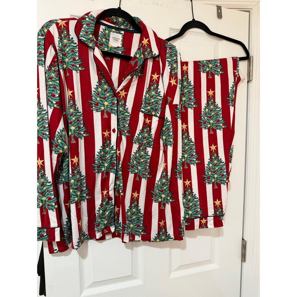 Chelsea Peers - Women's Christmas Tree Holiday Pajama Set - Size 20
